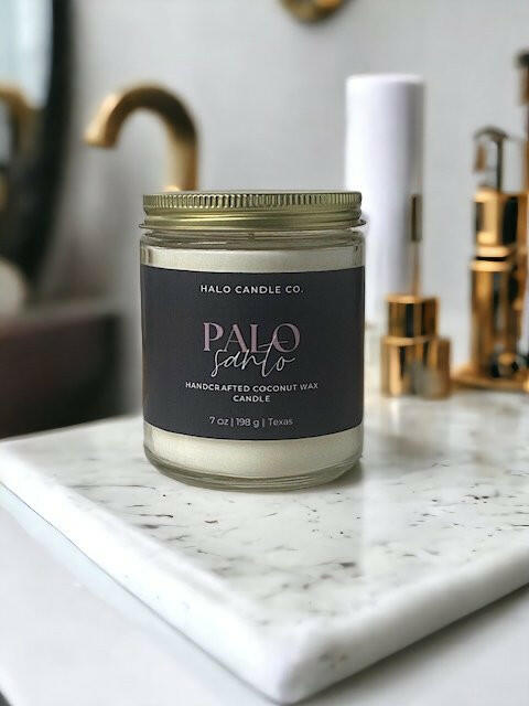 7 oz Candles Coconut Wax Candle by Halo Candle Co..