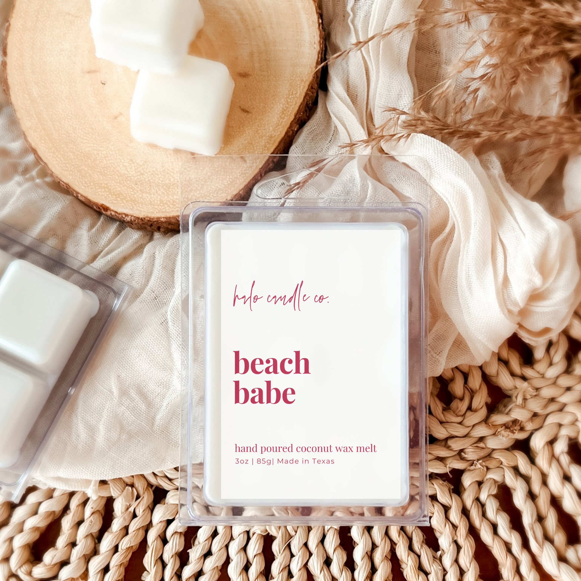 Wax Melts Coconut Wax Candle by Halo Candle Co..