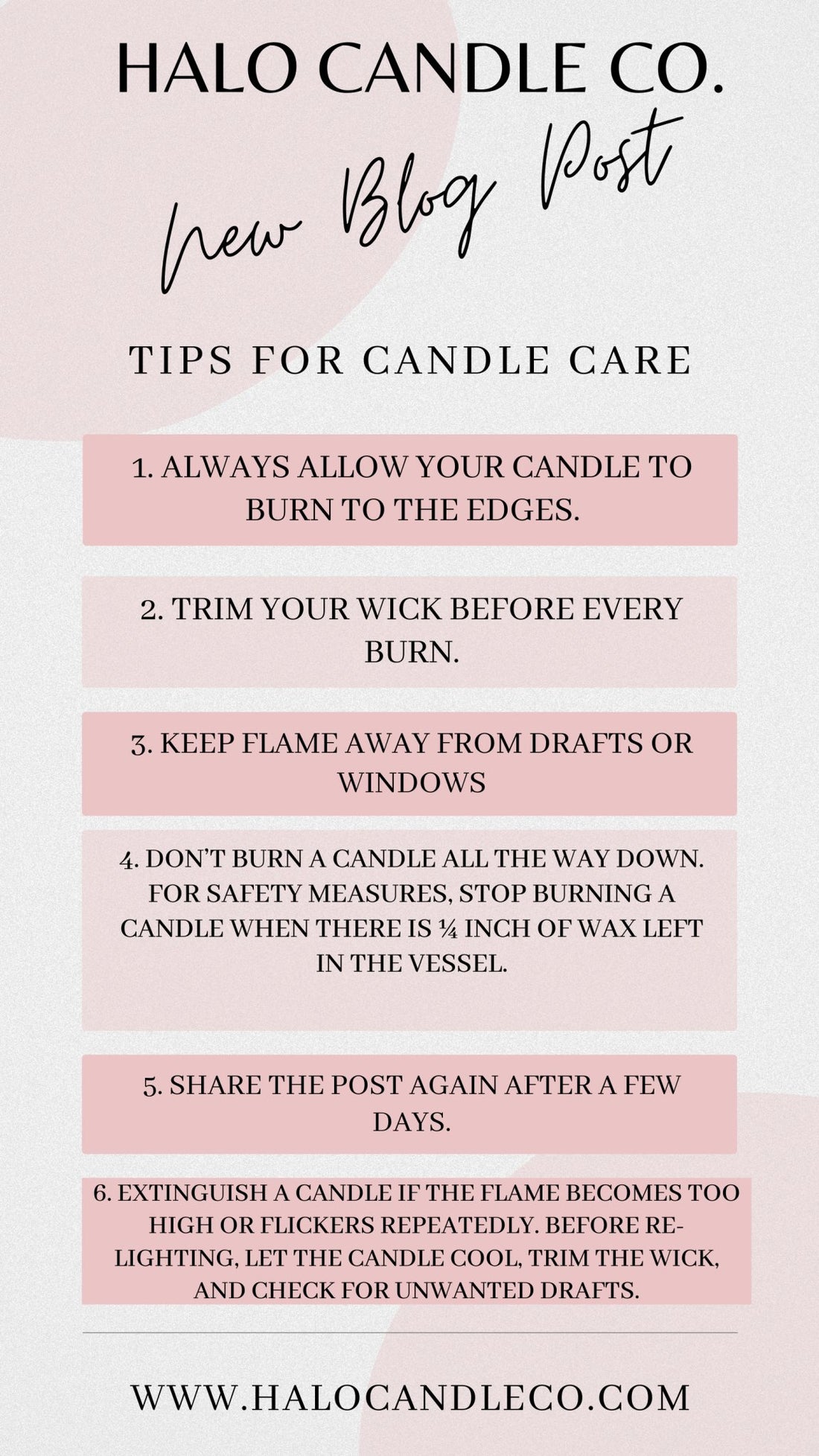 Candle Care Blog - Halo Candle Co.