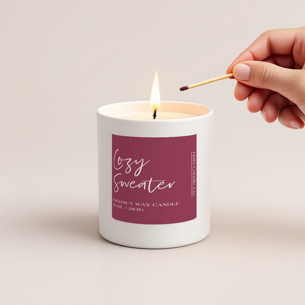 Cozy Sweater | 10 oz Fall Candle