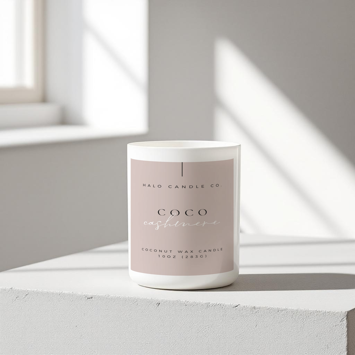Coco Cashmere Candle – 10 oz | Coconut Wax, Creamy Cocoa & Cashmere Musk