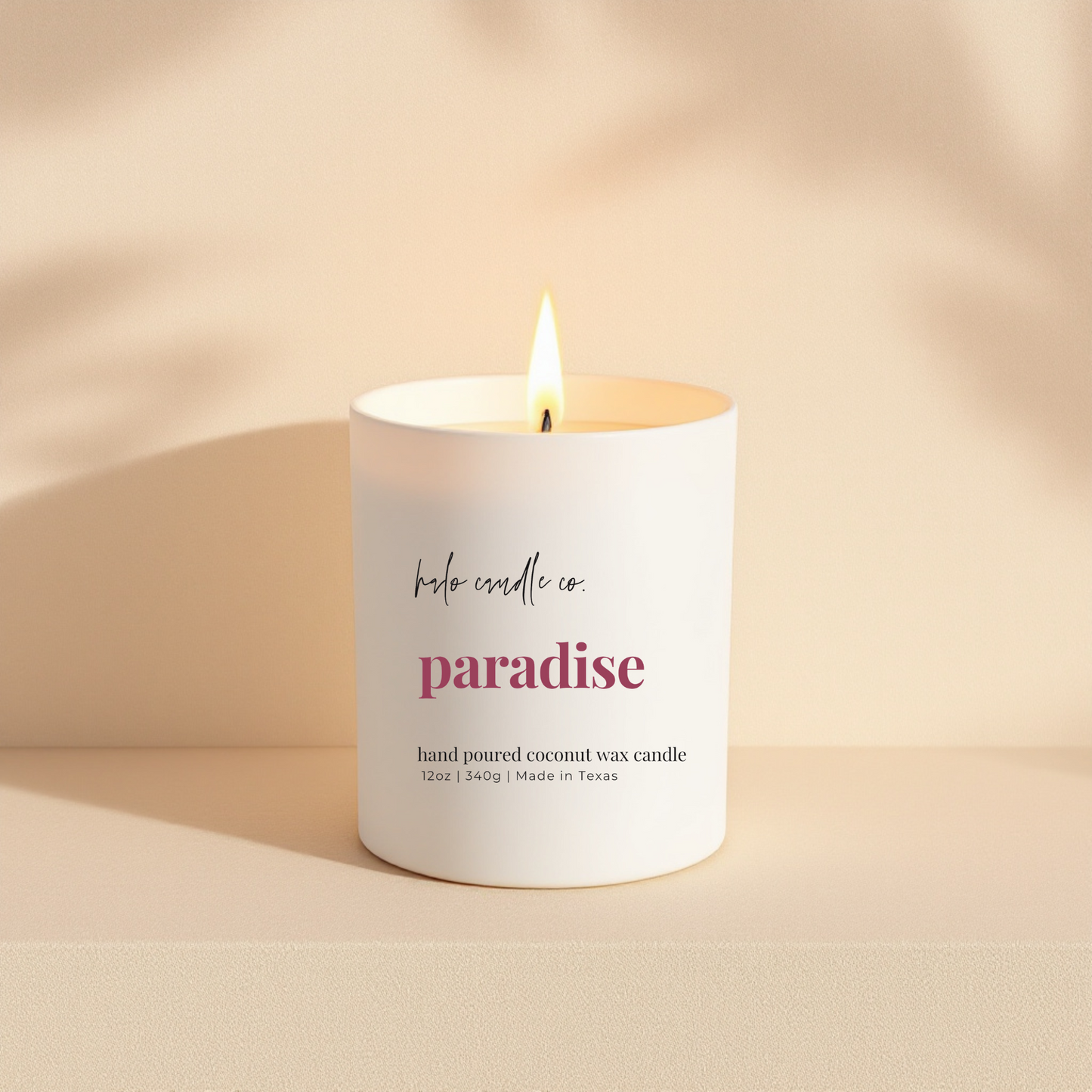 Paradise Candle – 12 oz | Coconut Wax, Volcano-Inspired Tropical Scent