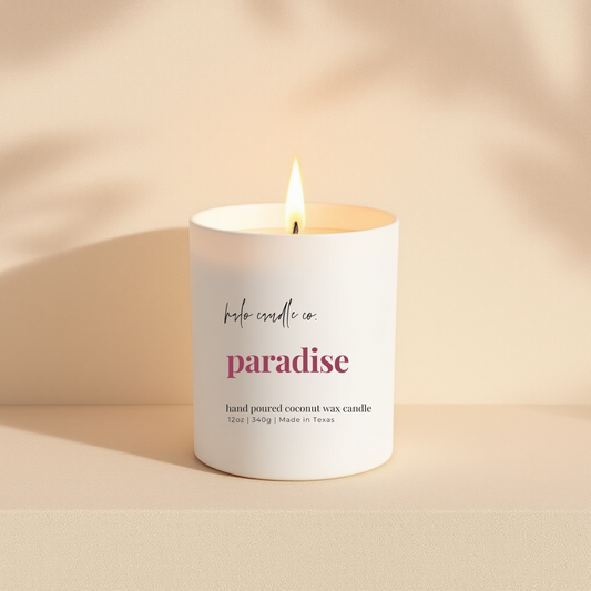 Paradise Candle – 12 oz | Coconut Wax, Volcano-Inspired Tropical Scent