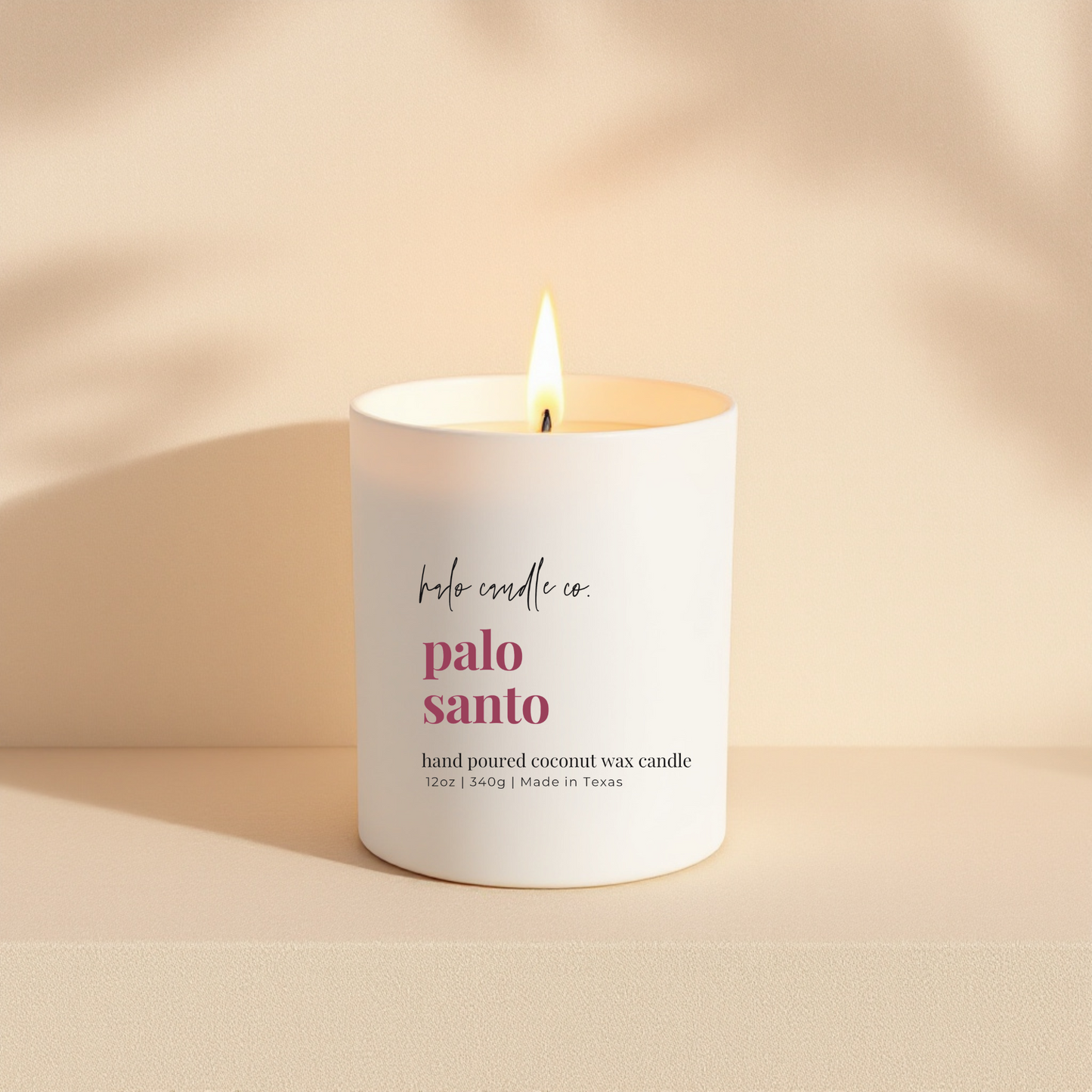 Palo Santo Candle – 12 oz | Coconut Wax, Earthy Wood & Smoked Resin