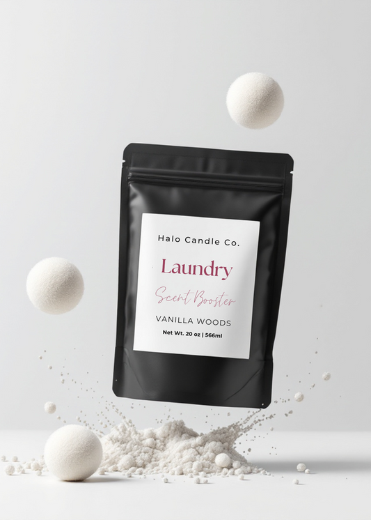 Laundry Scent Booster Coconut Wax Candle by Halo Candle Co..