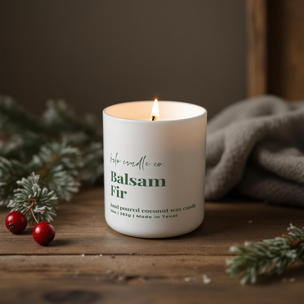 10 oz Christmas Candle - Premium Coconut Wax Holiday Candle All Products Halo Candle Co.
