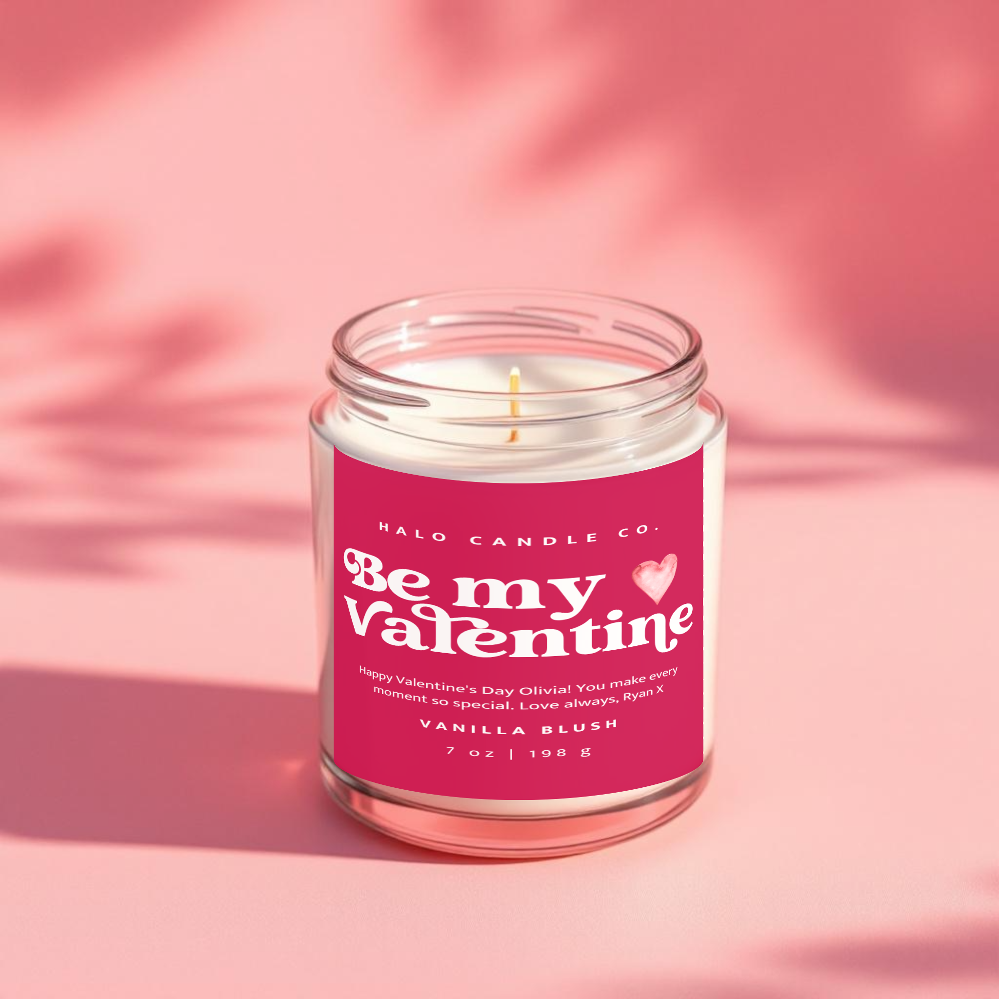 7 oz Valentine's Candle - Choose Your Scent