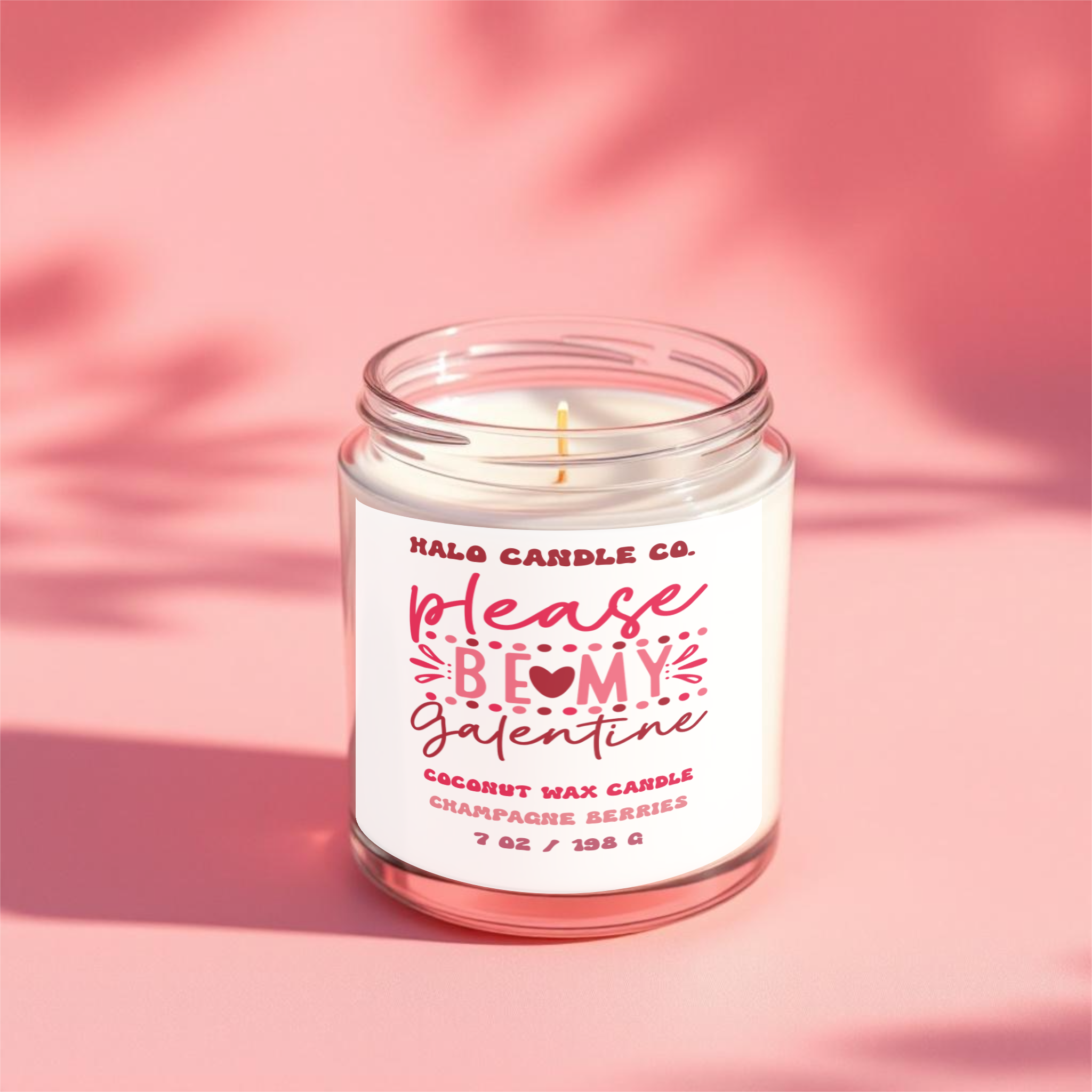 7 oz Valentine's Candle - Choose Your Scent