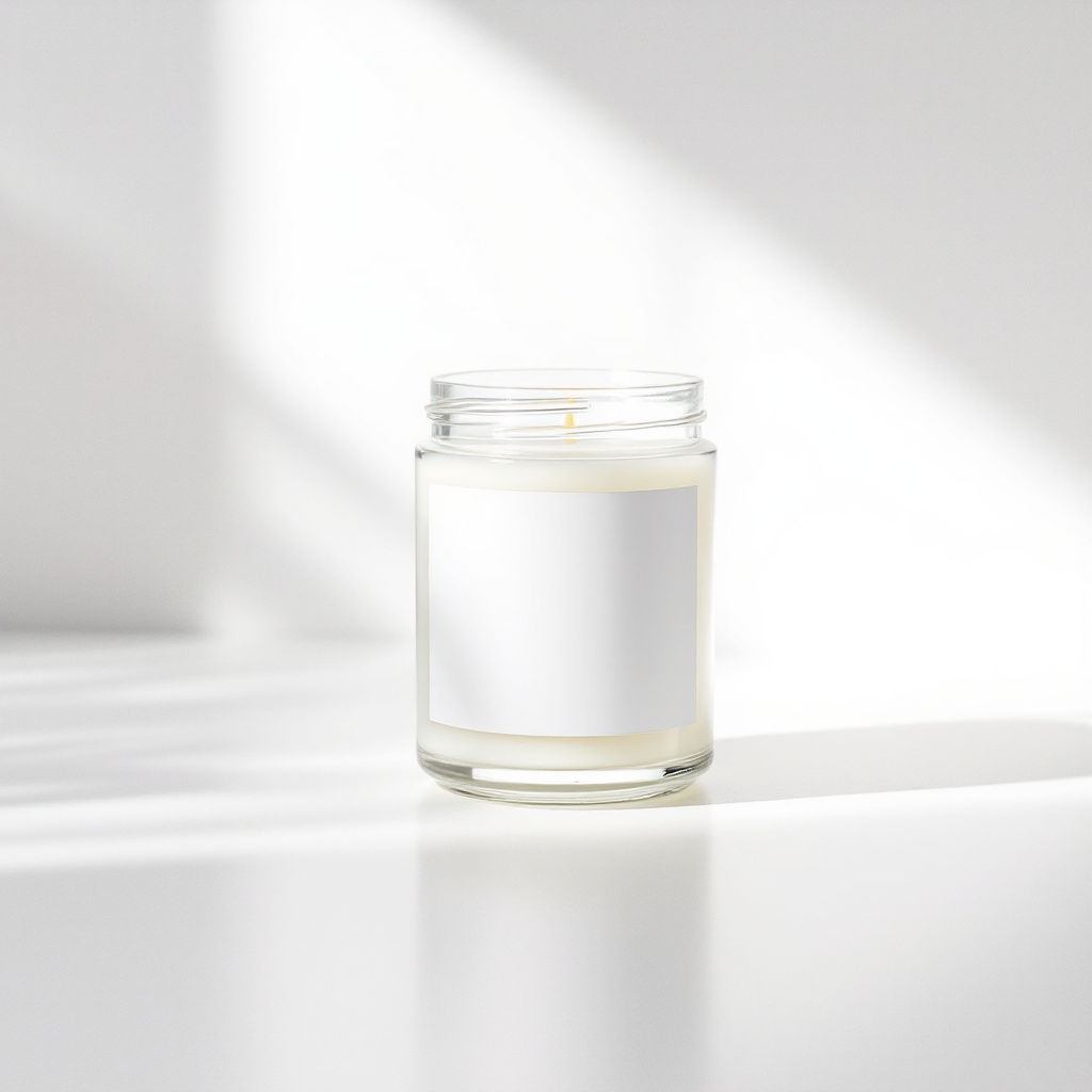 7 oz White Label Candles Coconut Wax Candle by Halo Candle Co..