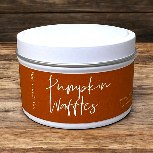 Pumpkin Waffles | 6 oz Matte White Tin Candle