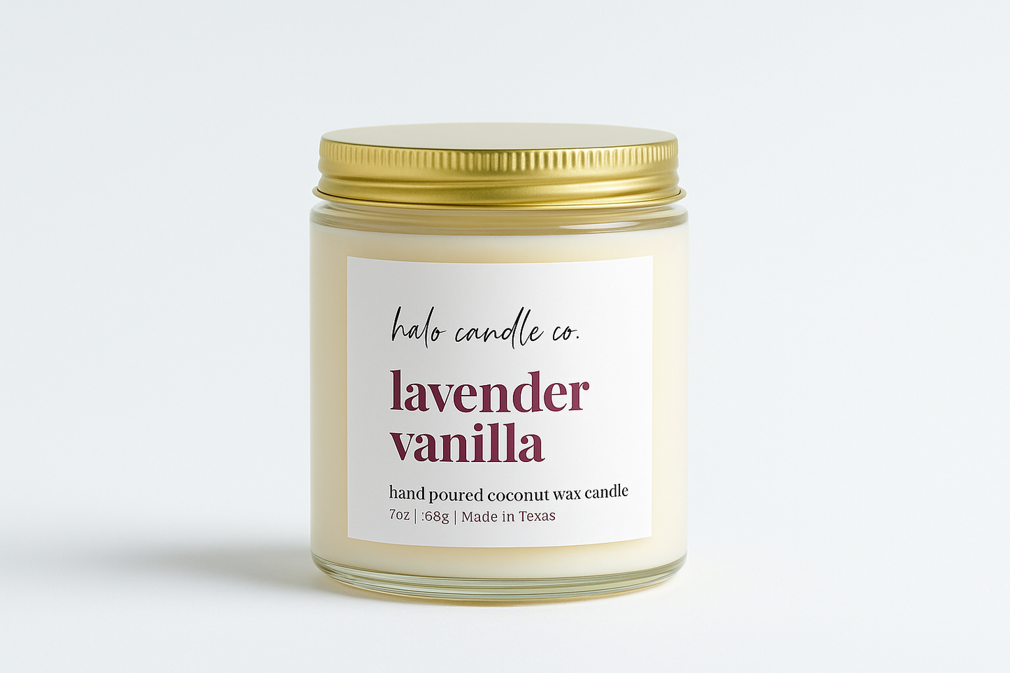 Lavender Vanilla - minimalist with brand-consistent label