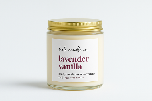 Lavender Vanilla - minimalist with brand-consistent label