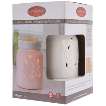 White Mason Jar Fragrance Warmer